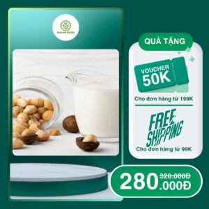Hạt Macca Tách Vỏ Mix Sữa Hạt
