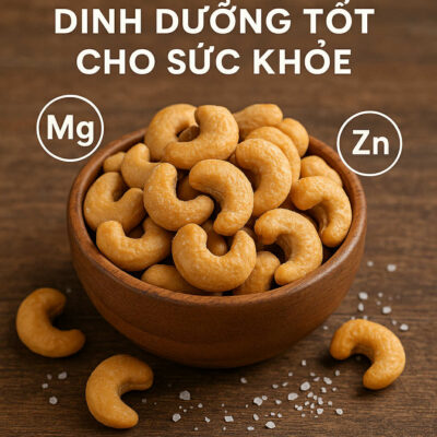 Hạt điều rang muối giàu dinh dưỡng